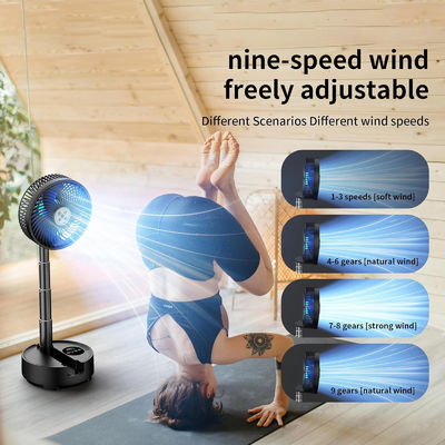Socool Fan 20000mAh портативный вентилятор регулируемый складной столовый вентилятор супер тихий 9 уровней скорости дистанционное управление в помещении / на открытом воздухе кемпинга