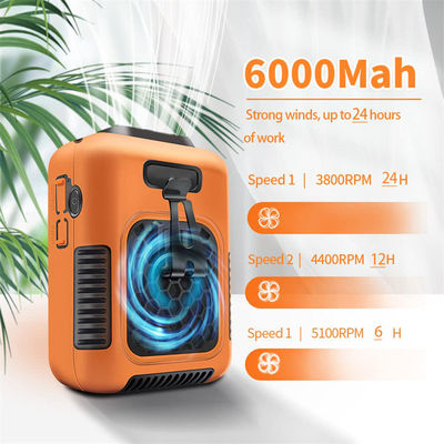 Socool Fan 6000mAh универсальный персональный вентилятор Функции светодиодный свет и многофункциональный вентилятор талии